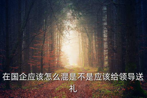 在國企應該怎么混是不是應該給領(lǐng)導送禮