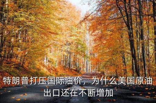 特朗普打壓國(guó)際油價(jià)，為什么美國(guó)原油出口還在不斷增加