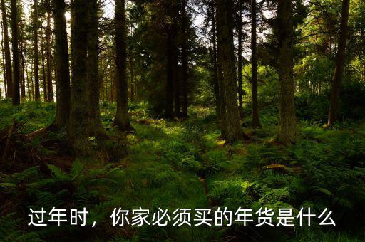 過年時(shí)，你家必須買的年貨是什么