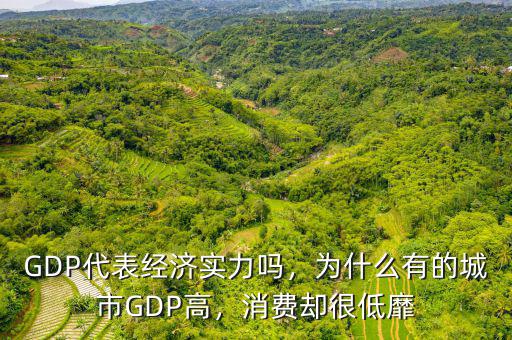 GDP代表經(jīng)濟(jì)實(shí)力嗎，為什么有的城市GDP高，消費(fèi)卻很低靡