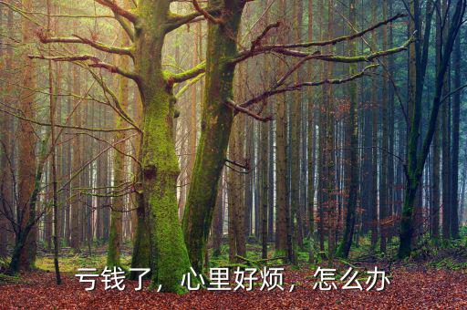 虧錢(qián)了，心里好煩，怎么辦