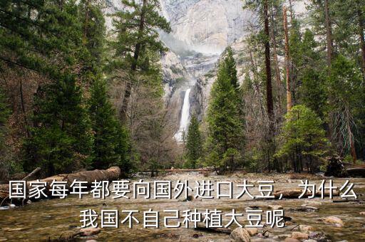 國家每年都要向國外進(jìn)口大豆，為什么我國不自己種植大豆呢