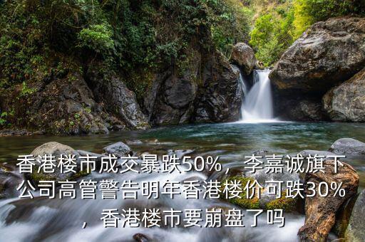 香港樓市成交暴跌50%，李嘉誠旗下公司高管警告明年香港樓價可跌30%，香港樓市要崩盤了嗎