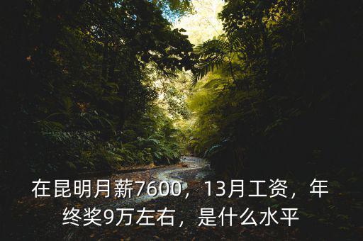 在昆明月薪7600，13月工資，年終獎(jiǎng)9萬左右，是什么水平
