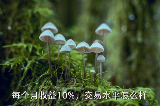 每個月收益10%，交易水平怎么樣