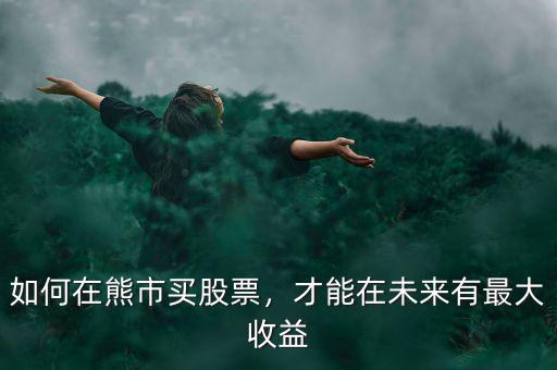 如何在熊市買股票，才能在未來有最大收益