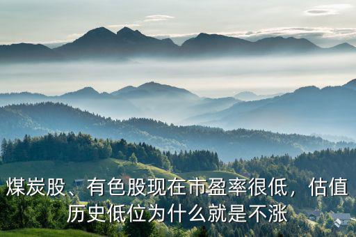 煤炭股、有色股現(xiàn)在市盈率很低，估值歷史低位為什么就是不漲