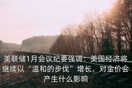 美聯(lián)儲(chǔ)1月會(huì)議紀(jì)要強(qiáng)調(diào)：美國(guó)經(jīng)濟(jì)將繼續(xù)以“溫和的步伐”增長(zhǎng)，對(duì)金價(jià)會(huì)產(chǎn)生什么影響