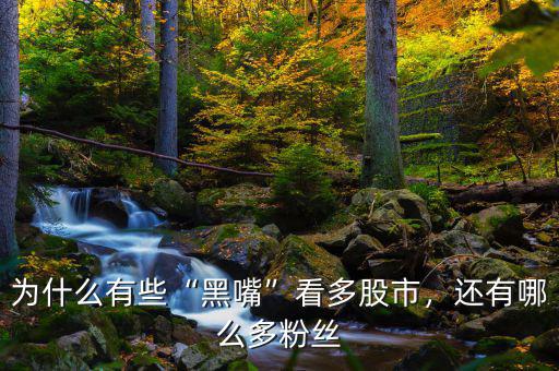 為什么有些“黑嘴”看多股市，還有哪么多粉絲
