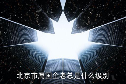 北京市屬國企老總是什么級(jí)別