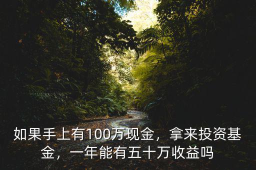 如果手上有100萬現(xiàn)金，拿來投資基金，一年能有五十萬收益嗎