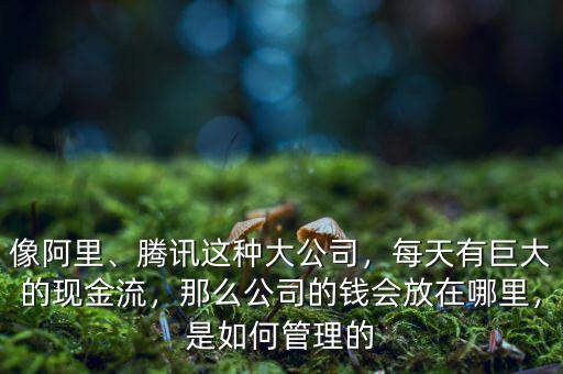 像阿里、騰訊這種大公司，每天有巨大的現(xiàn)金流，那么公司的錢會放在哪里，是如何管理的