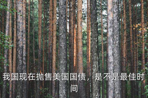 我國(guó)現(xiàn)在拋售美國(guó)國(guó)債，是不是最佳時(shí)間