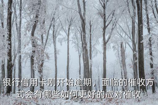 銀行信用卡剛開(kāi)始逾期，面臨的催收方式會(huì)有哪些如何更好的應(yīng)對(duì)催收