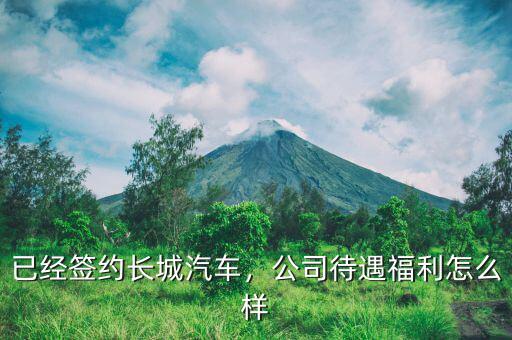 已經(jīng)簽約長城汽車，公司待遇福利怎么樣