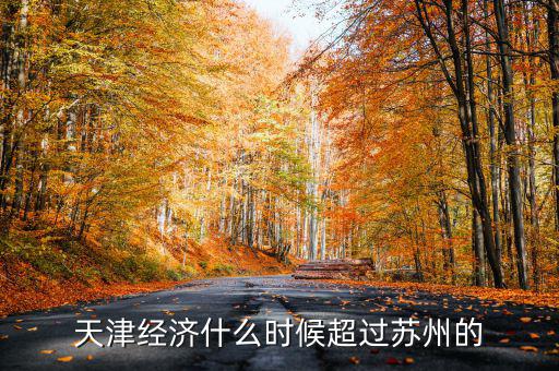 天津經(jīng)濟什么時候超過蘇州的