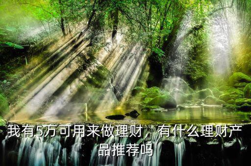 我有5萬可用來做理財，有什么理財產(chǎn)品推薦嗎
