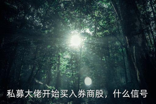 孫偉買(mǎi)入什么股,私募大佬開(kāi)始買(mǎi)入券商股