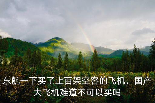 東航一下買了上百架空客的飛機(jī)，國(guó)產(chǎn)大飛機(jī)難道不可以買嗎