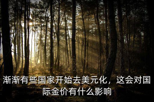 漸漸有些國家開始去美元化，這會(huì)對(duì)國際金價(jià)有什么影響