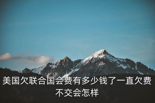 美國欠聯(lián)合國會(huì)費(fèi)有多少錢了一直欠費(fèi)不交會(huì)怎樣