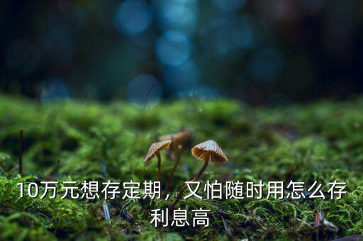 10萬元想存定期，又怕隨時用怎么存利息高