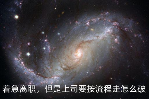 投奔怎么破,但是上司要按流程走。怎么破