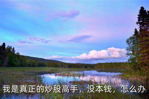 我是真正的炒股高手，沒(méi)本錢(qián)，怎么辦