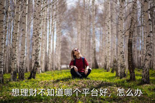 想理財不知道哪個平臺好，怎么辦