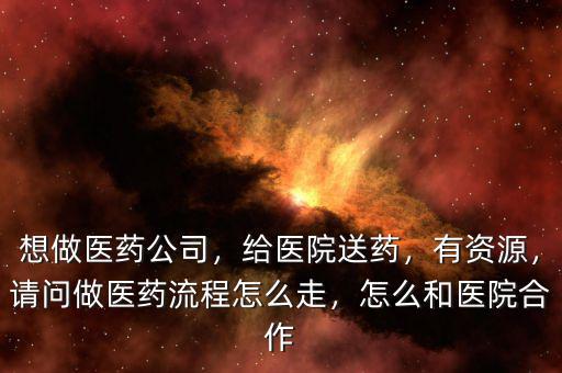 想做醫(yī)藥公司，給醫(yī)院送藥，有資源，請(qǐng)問(wèn)做醫(yī)藥流程怎么走，怎么和醫(yī)院合作