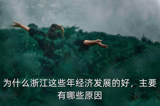 為什么浙江這些年經(jīng)濟發(fā)展的好，主要有哪些原因