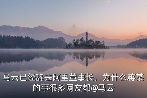 馬云已經(jīng)辭去阿里董事長，為什么蔣某的事很多網(wǎng)友都@馬云