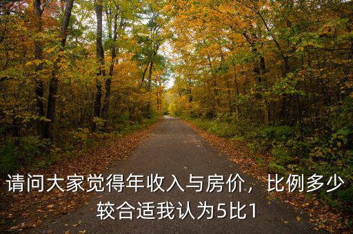 請(qǐng)問(wèn)大家覺(jué)得年收入與房?jī)r(jià)，比例多少較合適我認(rèn)為5比1
