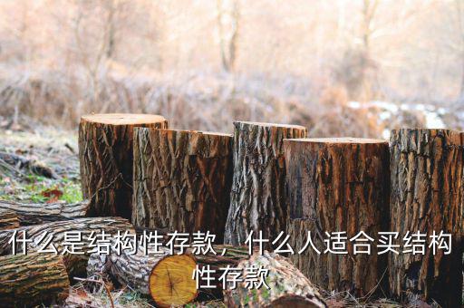 什么是結(jié)構(gòu)性存款，什么人適合買(mǎi)結(jié)構(gòu)性存款