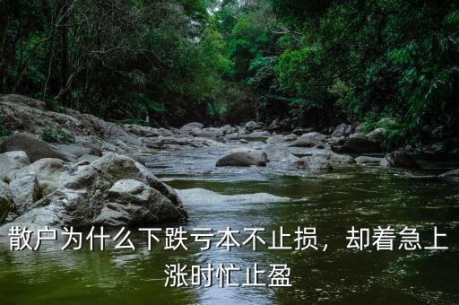 散戶為什么下跌虧本不止損，卻著急上漲時(shí)忙止盈