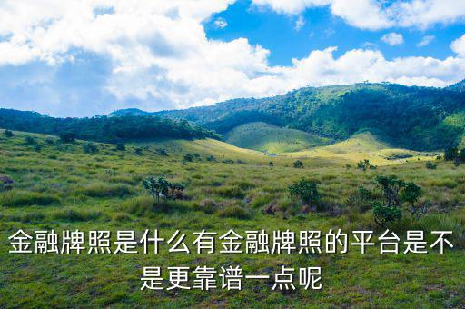 金融機構(gòu)都有什么牌照,中國平安的金融牌照有哪些
