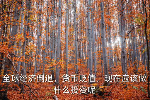 全球經(jīng)濟倒退，貨幣貶值，現(xiàn)在應該做什么投資呢
