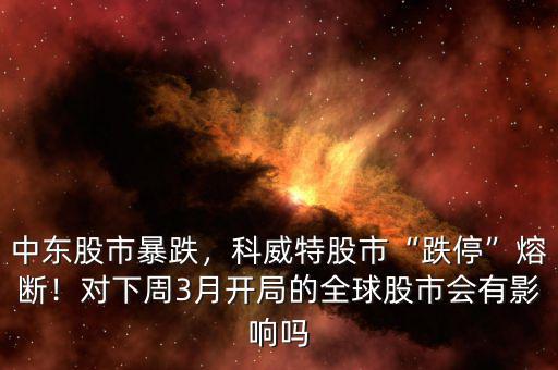 中東股市暴跌，科威特股市“跌?！比蹟啵?duì)下周3月開局的全球股市會(huì)有影響嗎