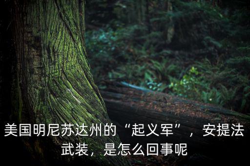 美國明尼蘇達州的“起義軍”，安提法武裝，是怎么回事呢