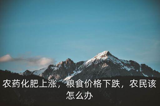 農(nóng)藥化肥上漲，糧食價格下跌，農(nóng)民該怎么辦