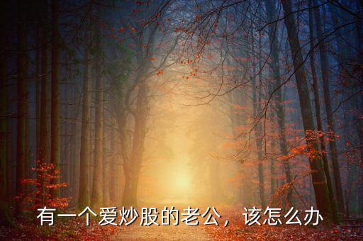 有一個愛炒股的老公，該怎么辦