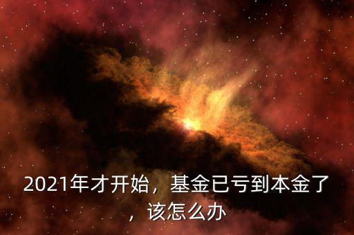 2021年才開始，基金已虧到本金了，該怎么辦