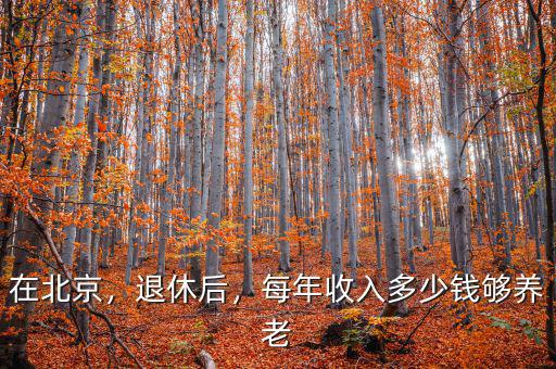 在北京，退休后，每年收入多少錢夠養(yǎng)老