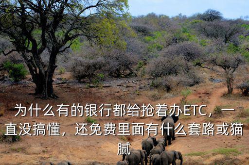 為什么有的銀行都給搶著辦ETC，一直沒搞懂，還免費(fèi)里面有什么套路或貓膩