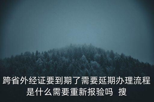 跨省外經(jīng)證要到期了需要延期辦理流程是什么需要重新報(bào)驗(yàn)嗎  搜