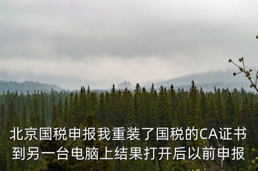 為什么有別的電腦上查不到國稅申報文件，國稅申報能在其他電腦里查看報表打印出來嗎如果不能查看和打