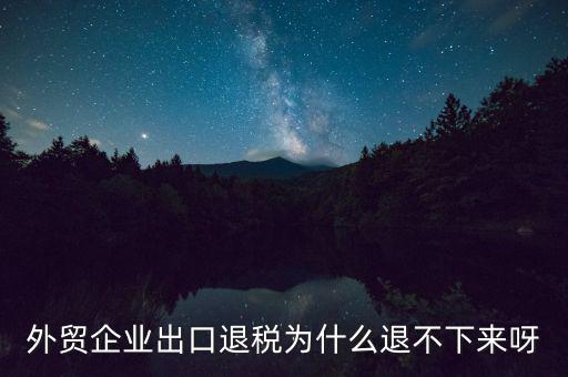 自行車出口退不了稅是什么原因，為什么出口不能退稅