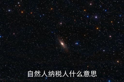 登記稅務的自然人是什么意思，請問一下自然人登記是什么意思