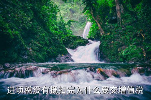 進(jìn)項(xiàng)稅未抵扣為什么還要補(bǔ)交稅款，進(jìn)項(xiàng)稅沒(méi)有抵扣完為什么要交增值稅