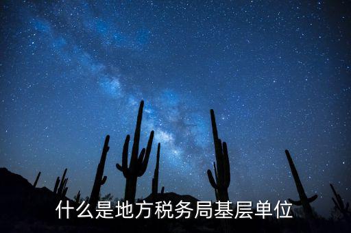 基層稅務(wù)機關(guān)是什么，什么是地方稅務(wù)局基層單位